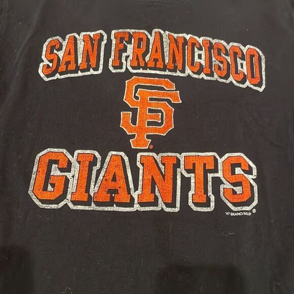EUC! SF Giants Baseball Black Orange Long Sleeve Tee - Size Med - Picture 2 of 4